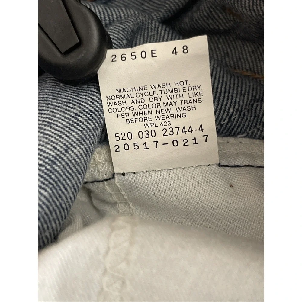 Vintage Levis 517 Mens 42x32 Blue Boot‎ Cut 80's Orange Tab Jeans USA Made